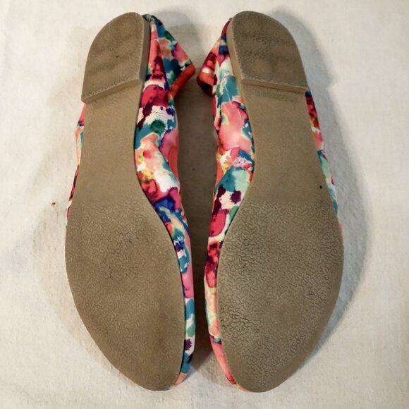 Report Candyland Floral Flower Women's Ballet Flats Spring Summer Shoes Size 8 - Picture 5 of 5